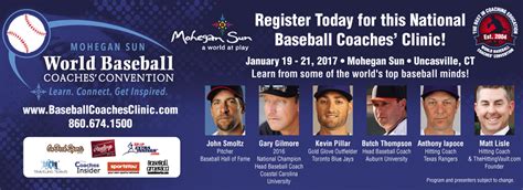 mohegan sun baseball coaches convention.